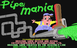 Pipe Mania Title Screen